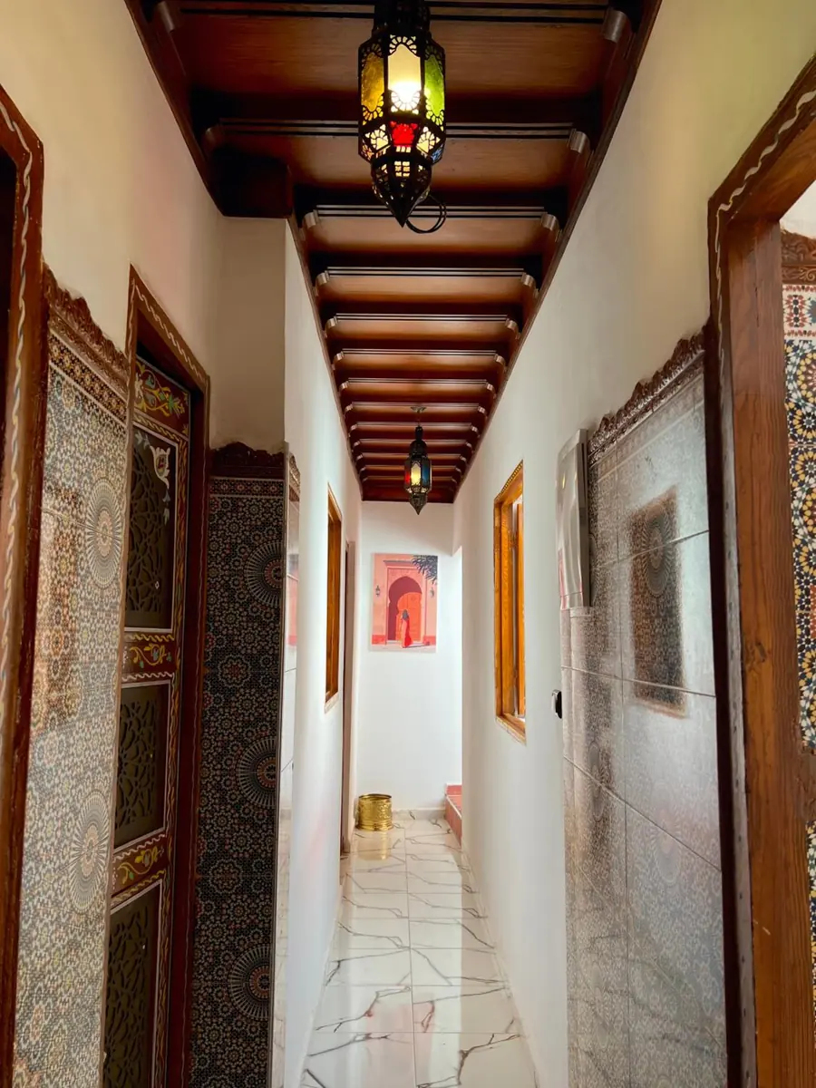 Le couloir des chambres